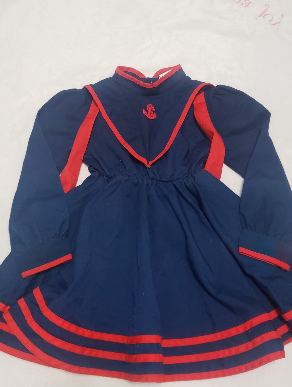 Vintage Nannette Navy and Red Sailor Dress